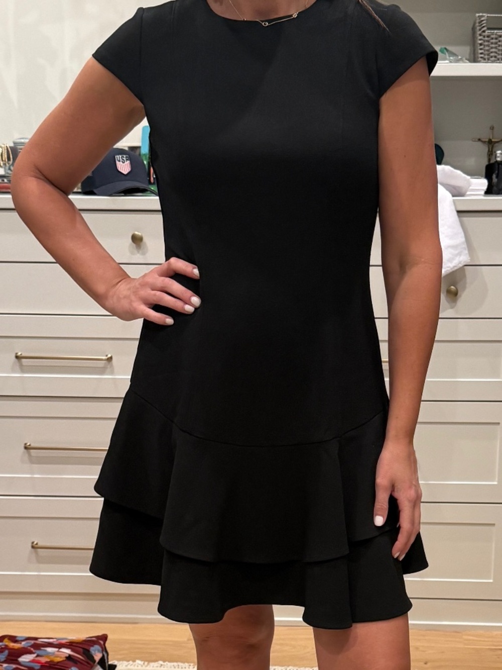 Elisa Johnson Black work dress